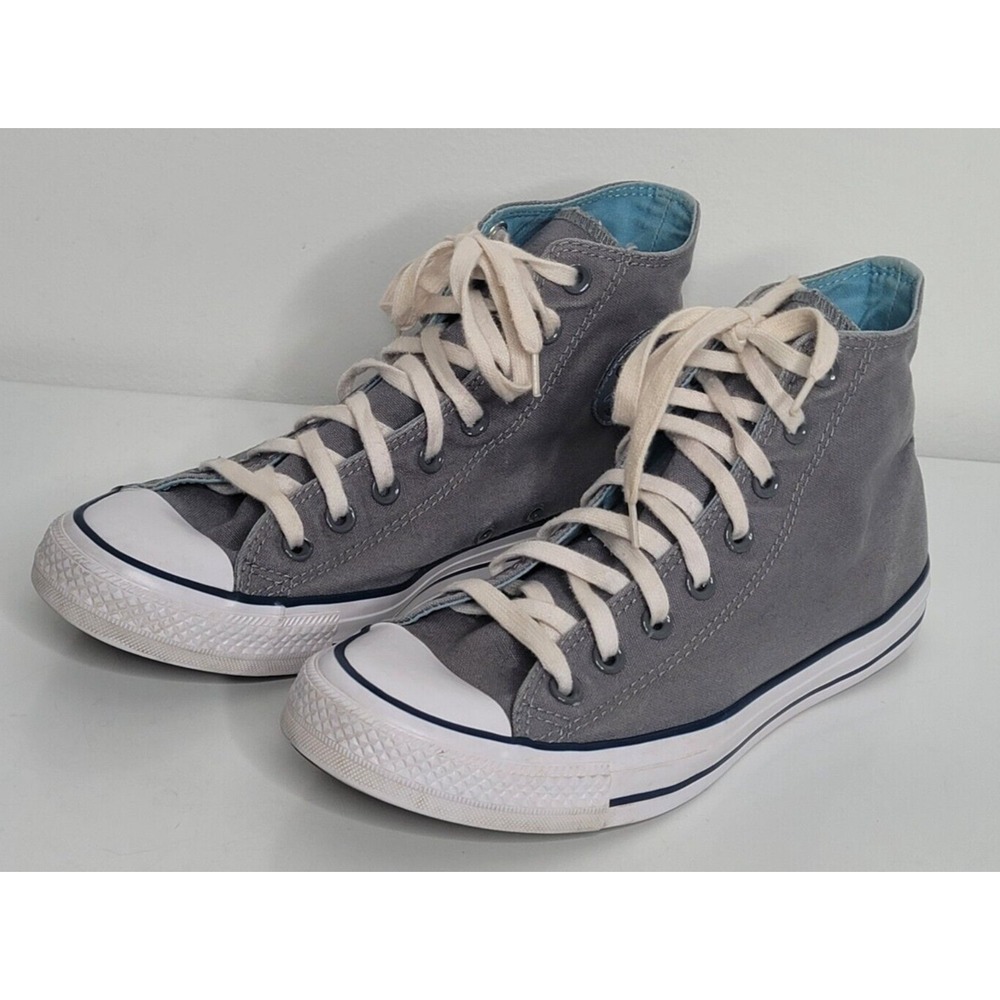 Converse All Star Chuck Taylor Gray High Top Womens 10 Mens 8 Sneakers Shoes